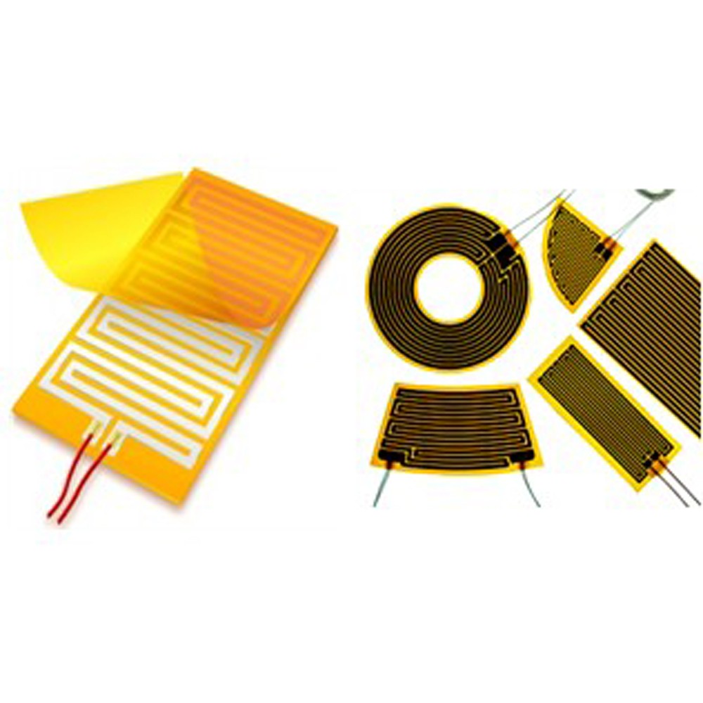 定制的 kapton 箔加热器柔性轻质薄聚酰胺薄膜加热器