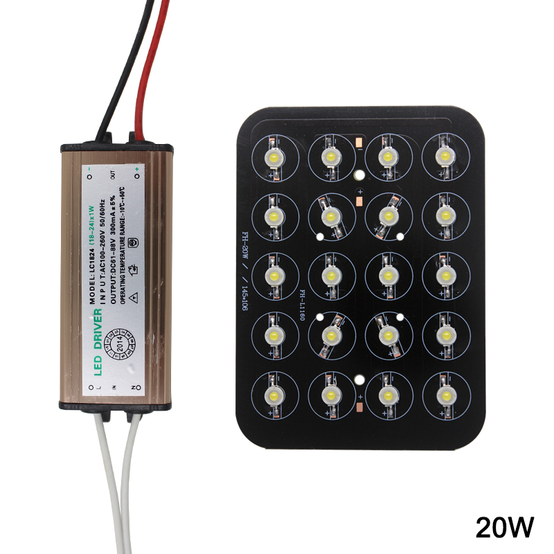 Puce LED 12W 18W 20W 24W 30W 36W 48W Diodes d'ampoule de lampe haute puissance AC85-265V LED pilote étanche pour luminaire enterré