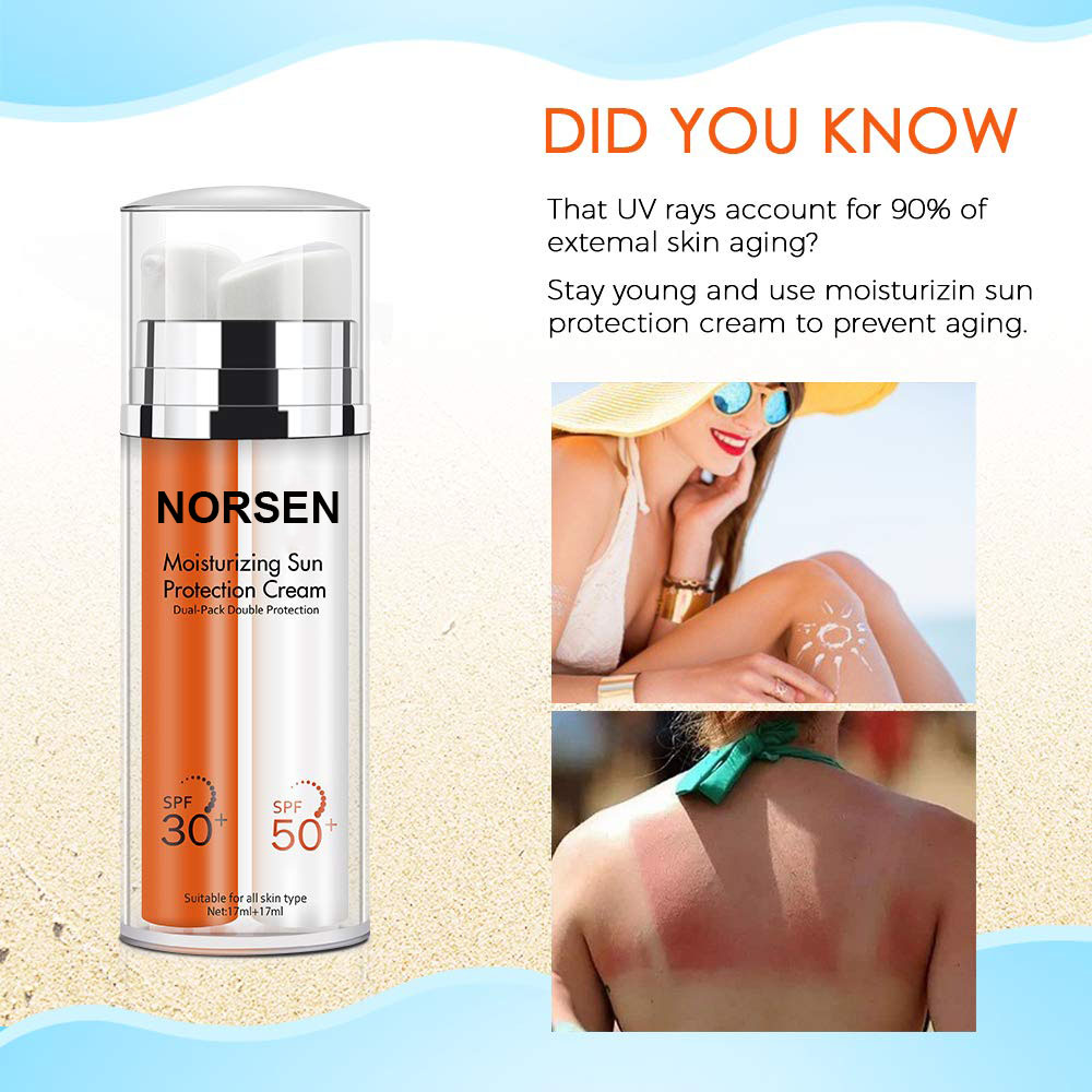 Private Label Natural Organic Skin Care SPF  50 Sunscreen Cream