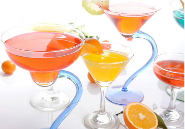 Unique Stem Transparent Cocktail Martini Glass Cup Drinking Glass