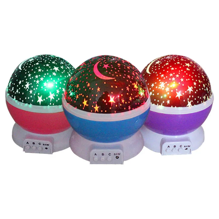 Dream rotating coloful projection lamp,USB chargeable multi color led star master