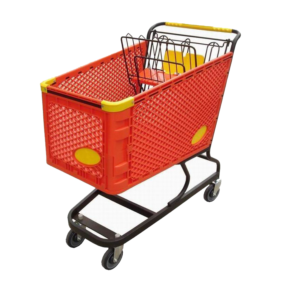 スーパーマーケット中古の異なる色のプラスチック製ショッピング