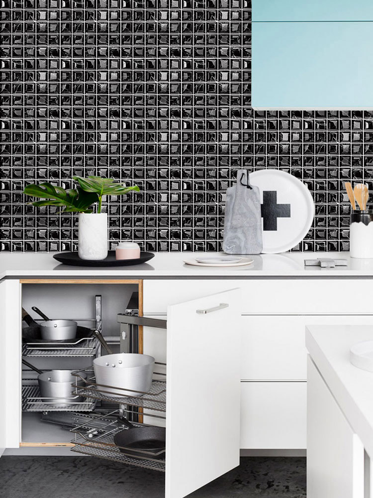 Marble Plaid Gridding Decorative wall sticker for home decor