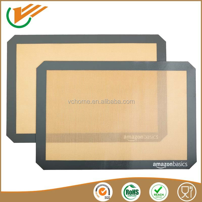 Amazon Hot Sell Non-stick Reusable Silicone Baking Mat Eco-Friendly Silicone Pastry Mat