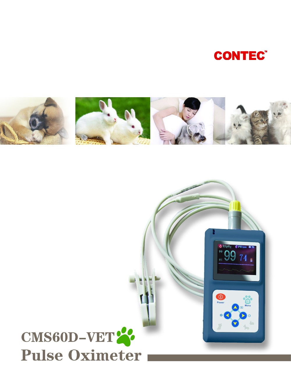 Pulse Oximeter CMS60D Vet oxyaider