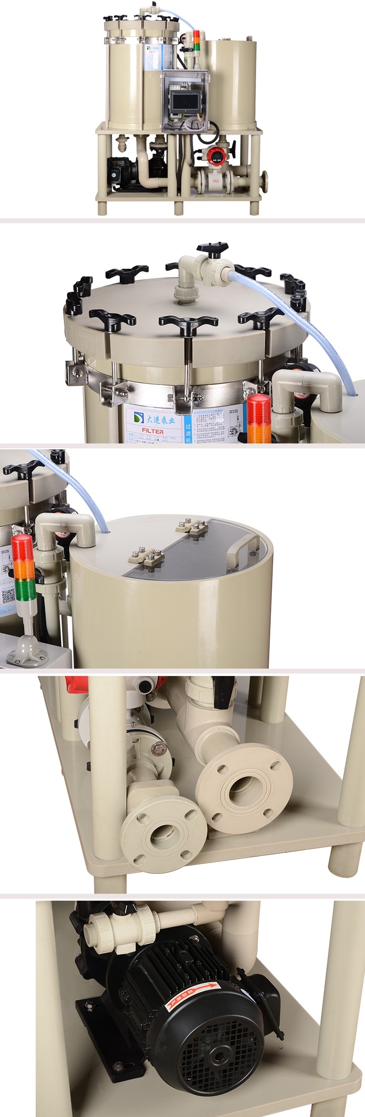 DJM series high precision pressure resistant design large flow chemical filter