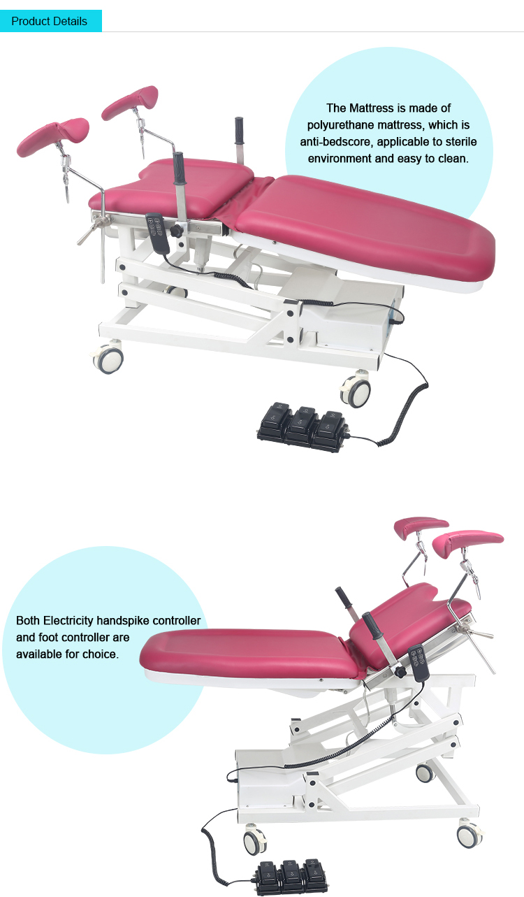 Stainless steel Portable Gynecological examination chair
