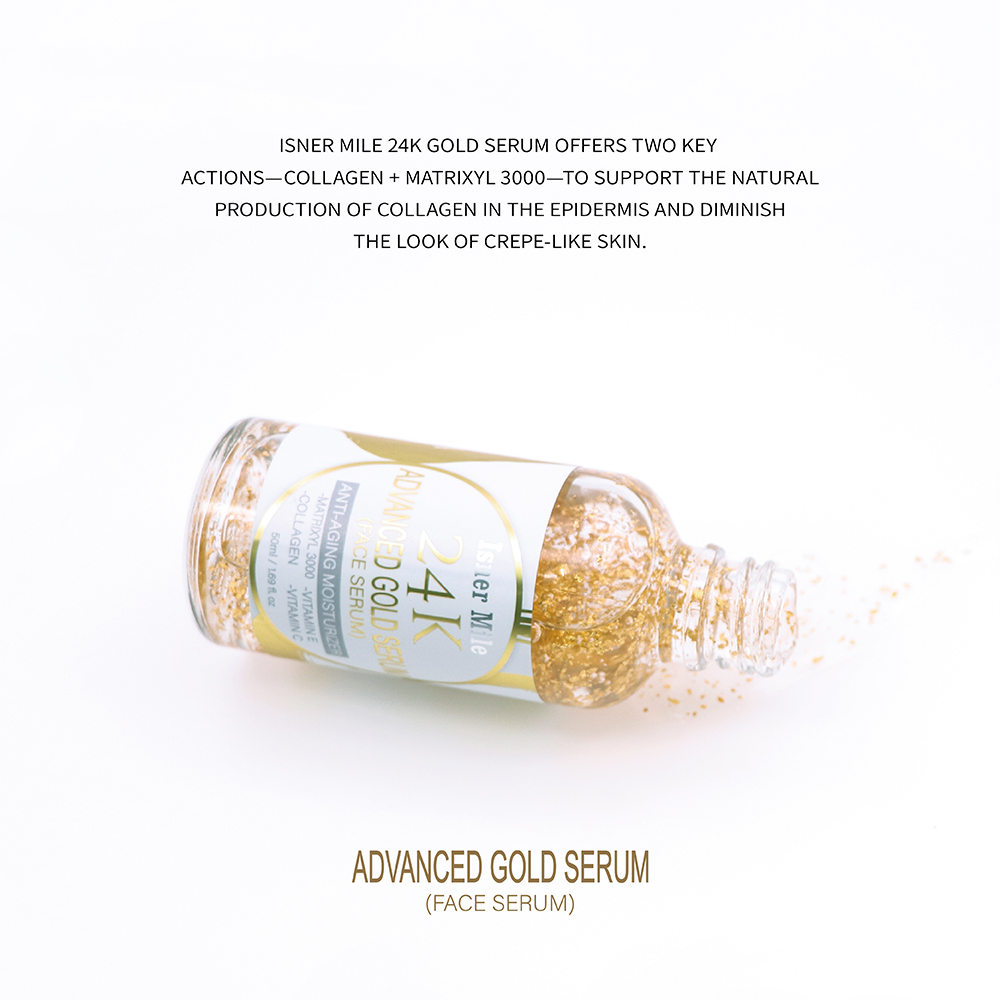 Hot Sale Private Label 24K Skin Care Face Serum for Women Korean 24K Gold Serum