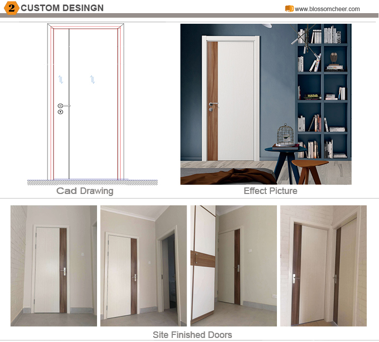 European style interior wooden swing door luxury modern interior wood door modern white