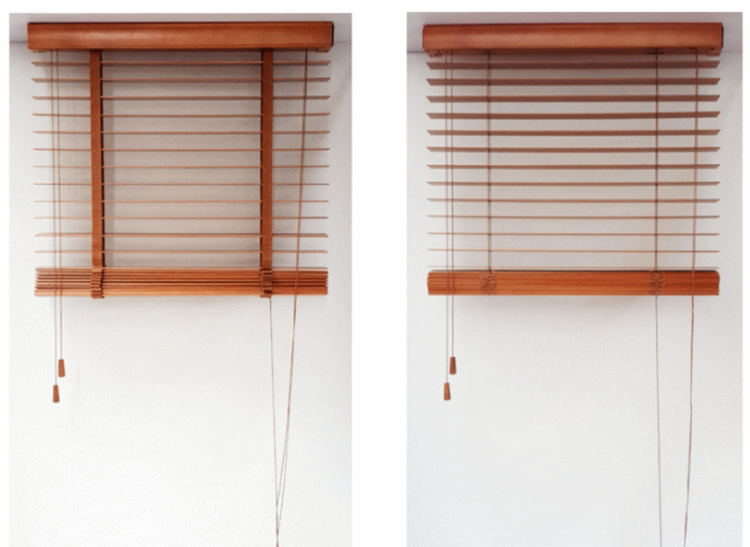 Custom window white basswood blinds