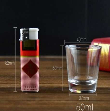 K-230 Cheap custom standard decal logo shot glass size collection