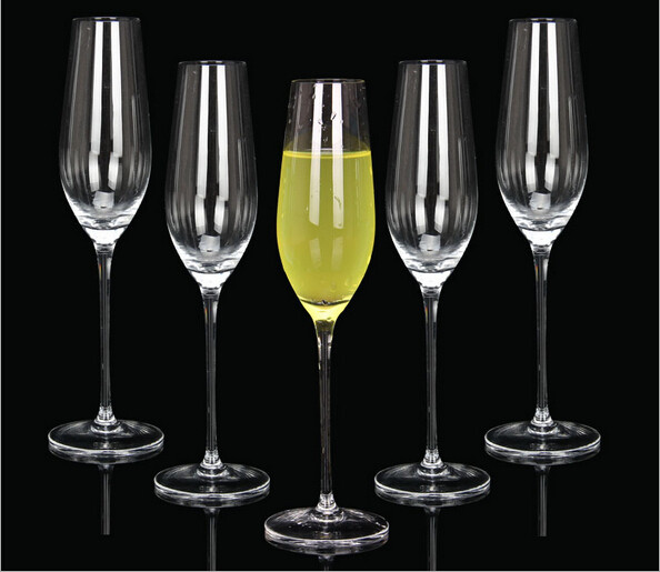 Wholesale Customized Logo Wedding Crystal Glow Champagne Wine Glass champagne glass flutes