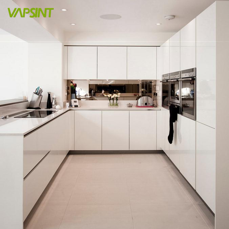 Ready made / flat pack / great packing modular lacquer home kitchen cabinets