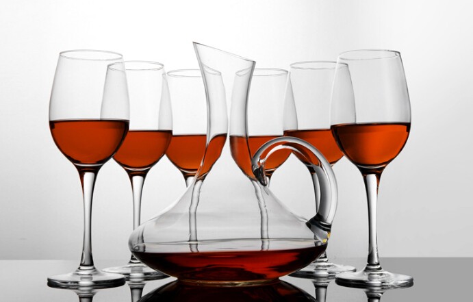 1500ML Big Decanter Handmade Crystal Red Wine Brandy Champagne Glasses Decanter Bottle