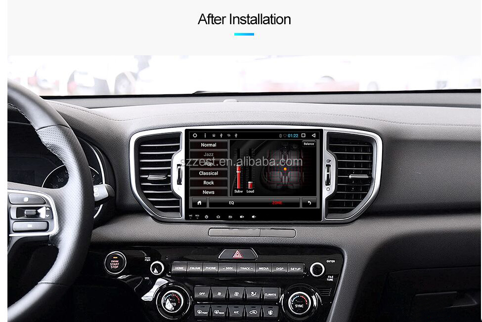 ZETSTECH Android 10.0 Quad Core car dvd player for KIA sportage 2016 2017 2018 KX5 gps navigation stereo 2G RAM head unit