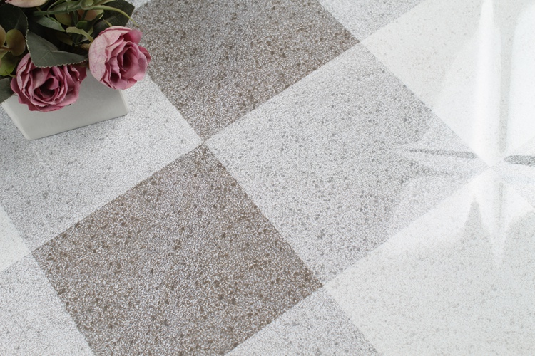 300 X 600 3D Inkjet Concept Decorative Grey Checkered Ceramic Wall Tiles Designs For Bathroom