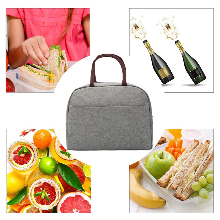 여성을위한 다기능 패션 대용량 경량 휴대용 토트 도시락/쿨러 가방 용 단열 원단