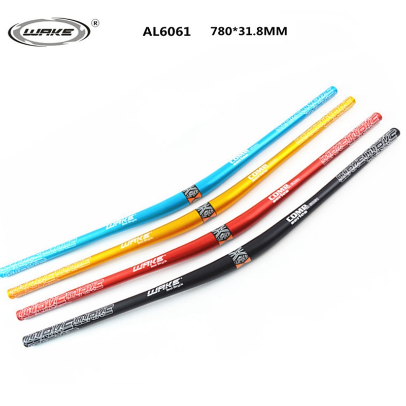 Aluminum Alloy Mountain Bike Handlebar DH Bicycle Handlebar Professional For MTB Hand bar 780MM *31.8MM Black, Red, Blue, Gold
