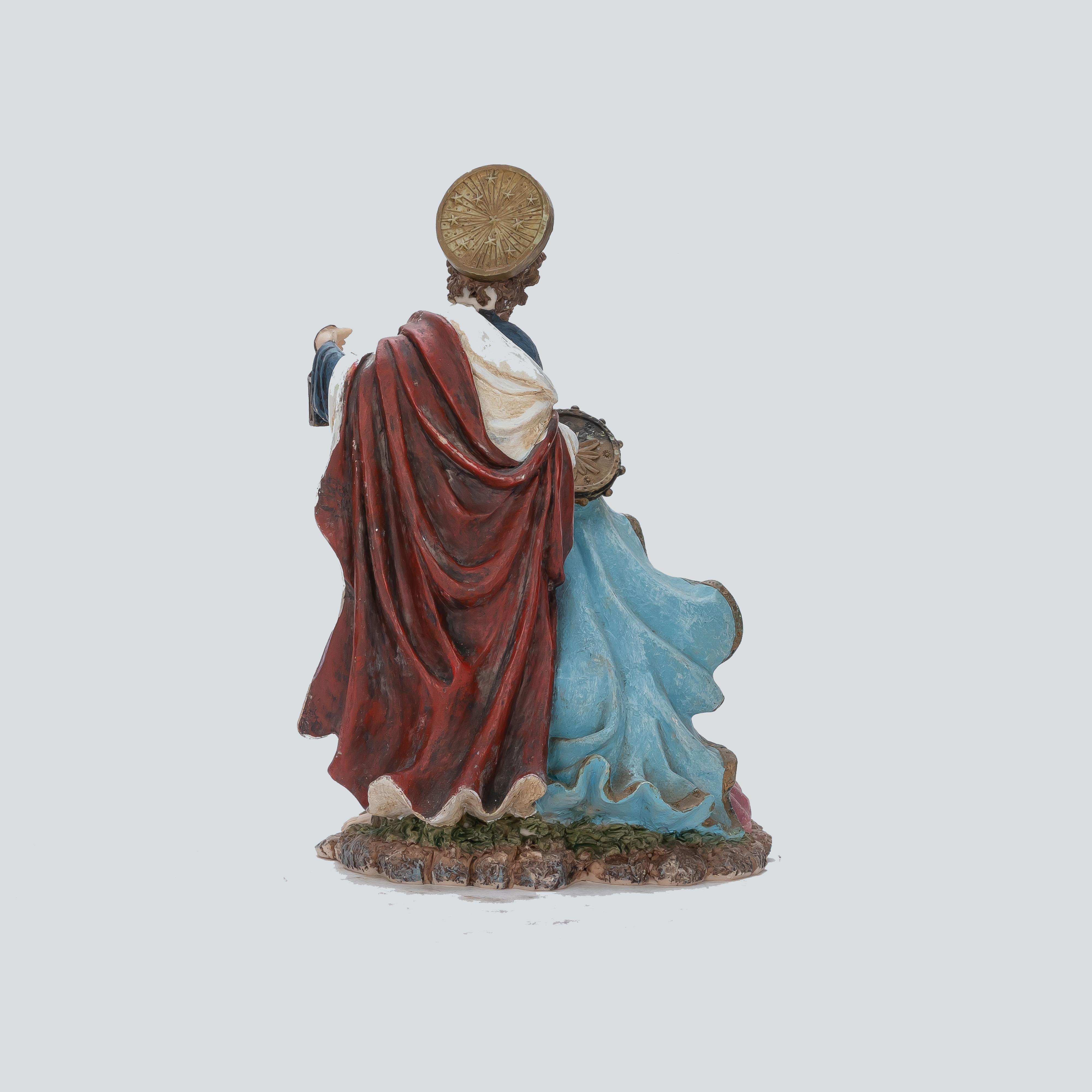 刺绣长袍神圣家族树脂石圣诞圣诞雕像 - buy holy family resin stone