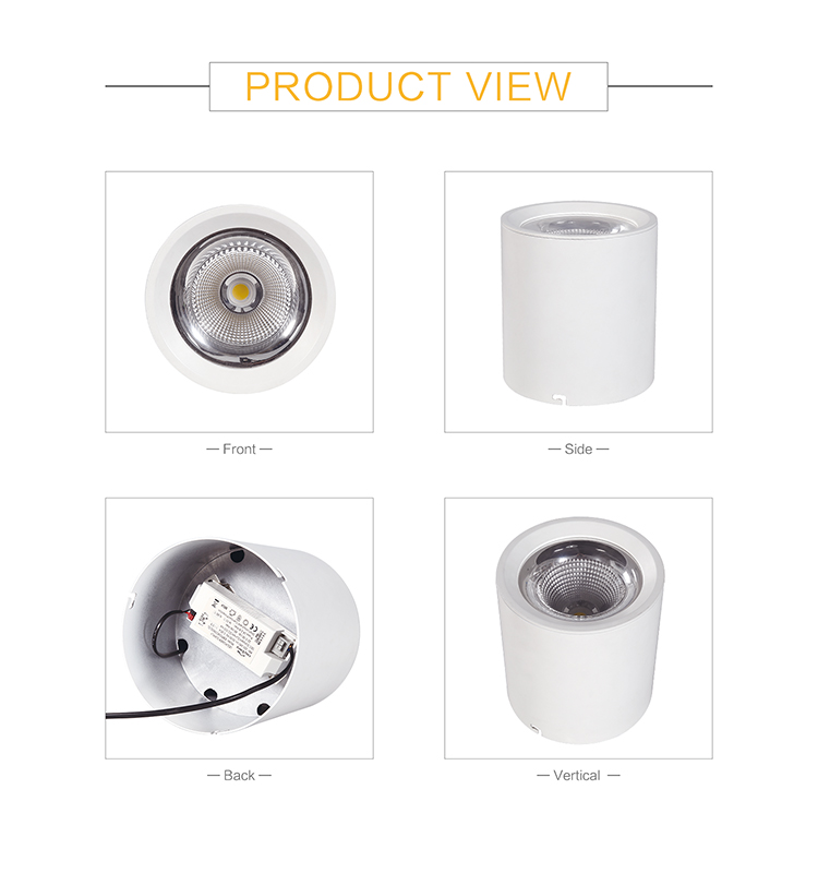 LED Light 15w 45w led surface mounted cylinder pendant downlight lighting 25w 35w cob ceiling lamp for hair mobile shop