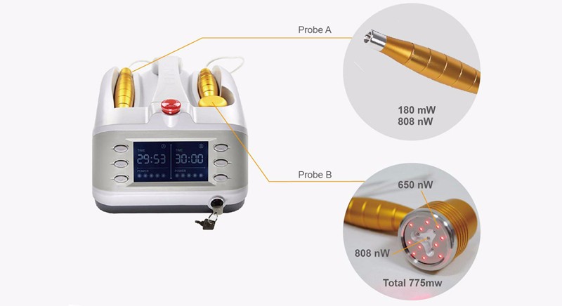 Medical 650nm and 808nm Low level laser therapy device physio therapy machine for hospital