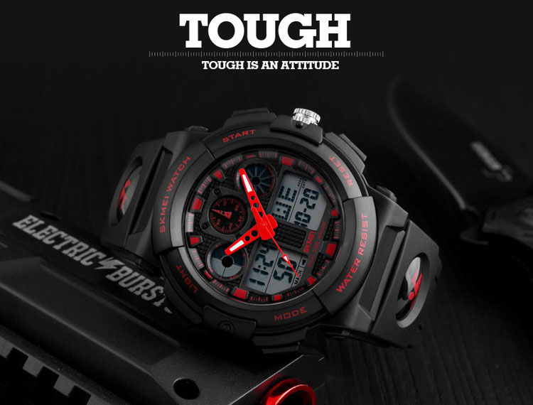 Wholesale 1270 Skmei japan dual movement quartz watch men's digital analog watch