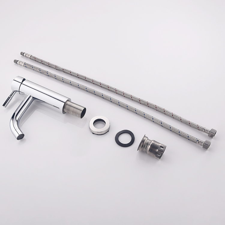 Brushed nickel 304 stainless steel material upc basin faucet hot and cold wash basin mixer faucet taps