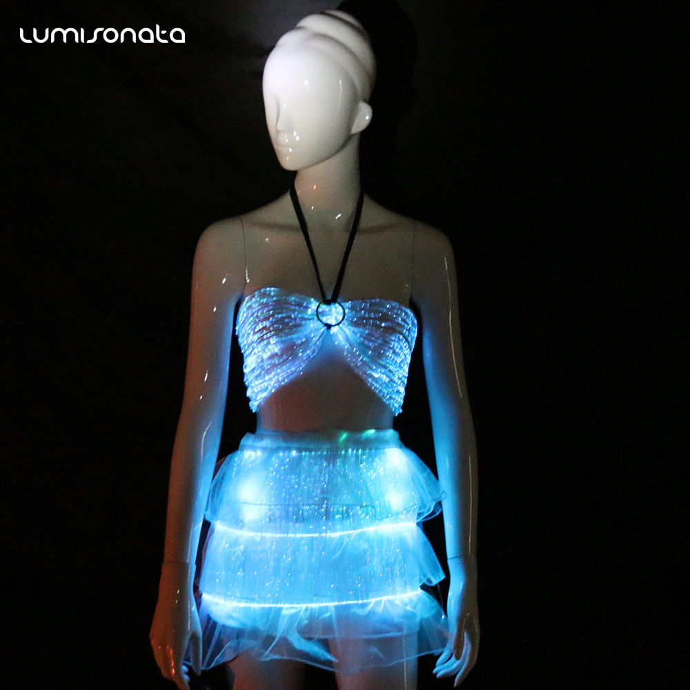 繊維光クラブドレス発光サンバカーニバルダンス衣装| Alibaba.com