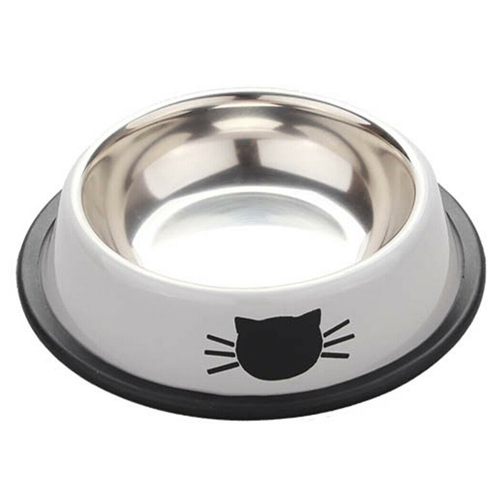 Stainless Steel Pet Food & Water Feeding Bowl, Dog Cat Bowl