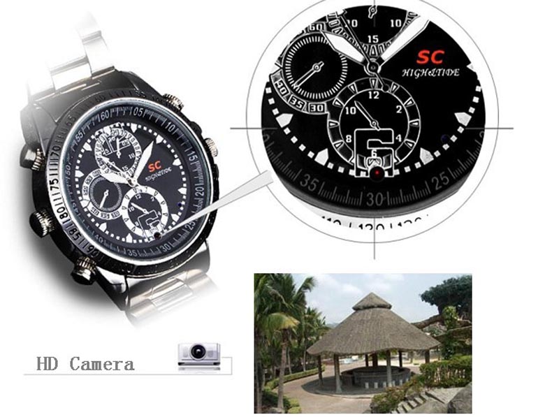 8/16GB SC Metal Housing Mini Hidden Hand wrist Camera Watch Wearable Camcorder