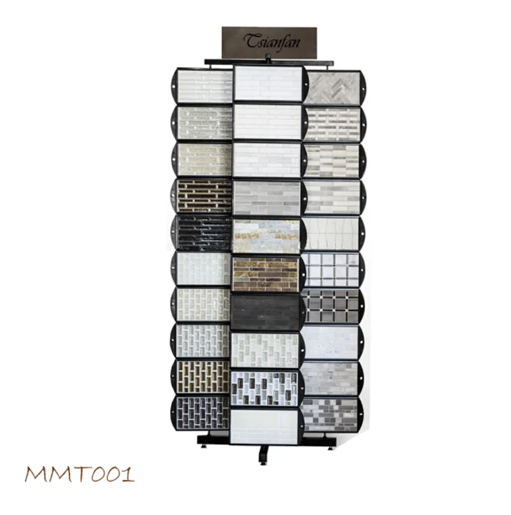 Mosaic Tiles display stand with display boards and swath cards