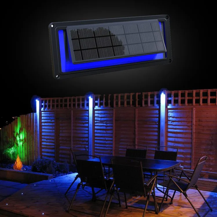 LED Light Source Solar Powered Battery Operated Solar LED Step Wall Light for Outdoor Lighting & Decoration