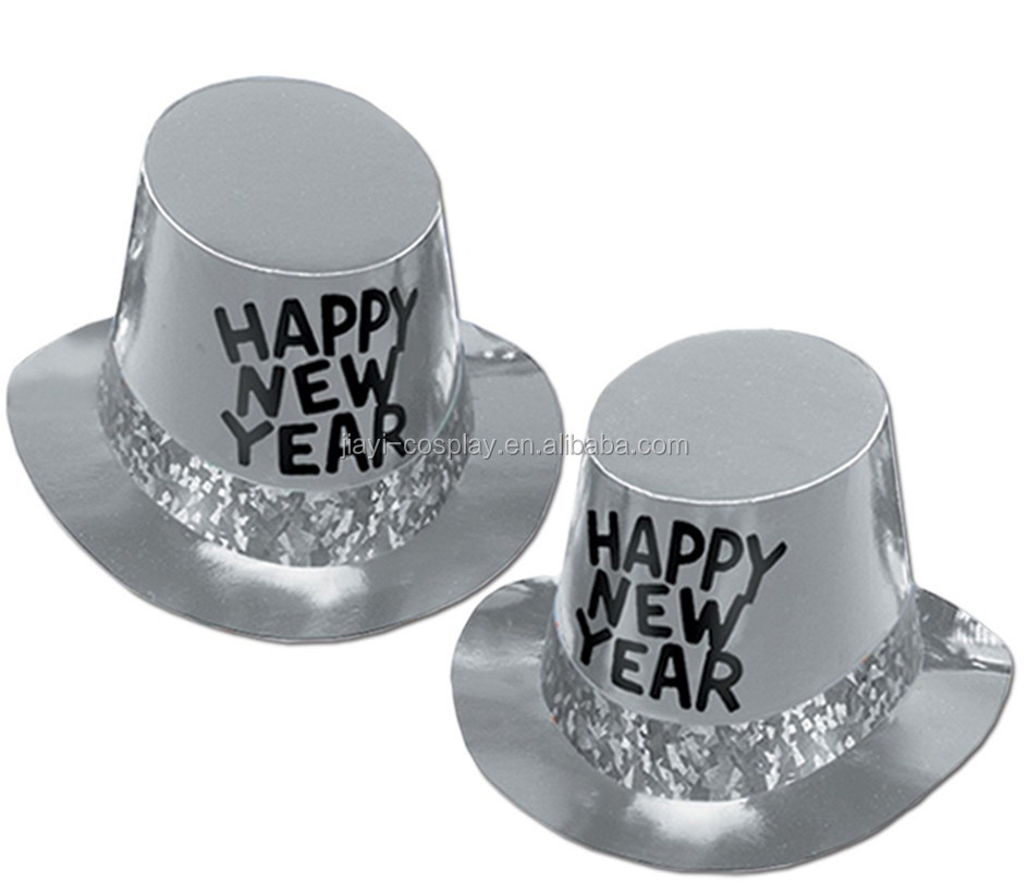 Wholesale Custom Happy New Year Party Multi Color Paper Hat