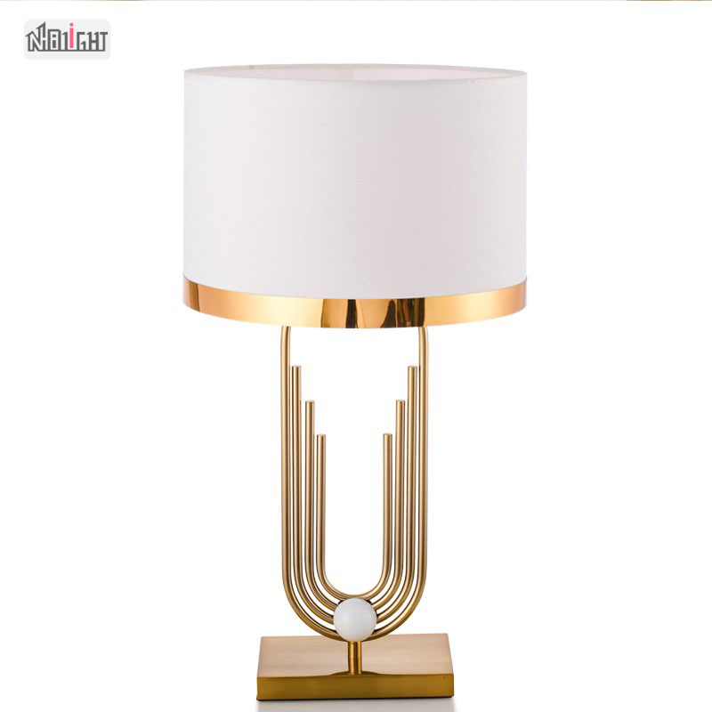 New best selling hotel lighting creative metal Cloth lampshade table lamp for home decoration