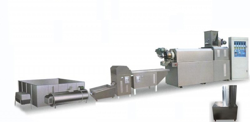 Industrial Pasta Macaroni Single Screw Extruder Making Machine Production Line