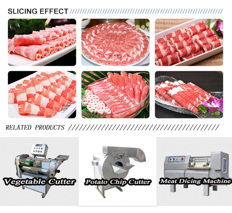 Automatic Vertical Frozen Meat Slicer Chicken Meat Cutting Cutter Chopper RJY-350