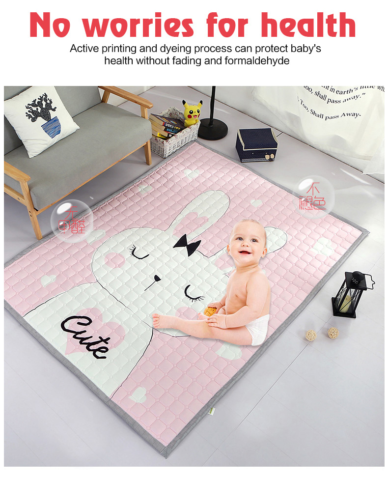 quilting printing carpet for baby protect pad baby crawling mat in winter baby play mats carpet out door carpet