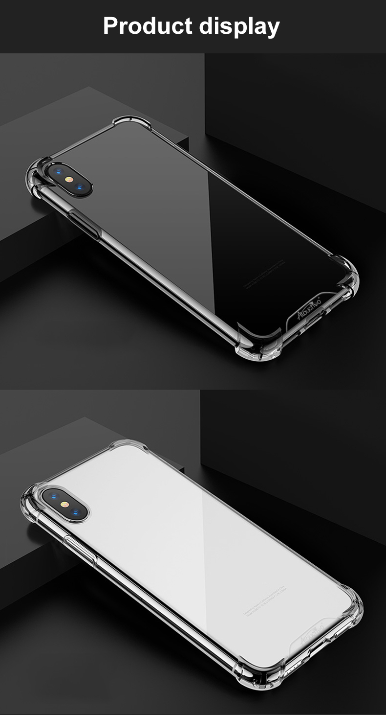 ATOUCHBO Customize Explosion Proof TPU And PC Transparent Mobile Cover Phone Case for iPhone X Xs Xs Max XR