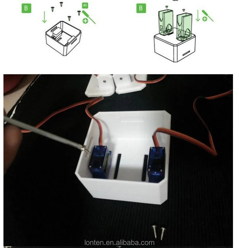 Otto Robot For arduinos Kit Nano Robotics Open Source DIY Maker Kit Obstacle Avoidance 3D Printer Graphical Programming
