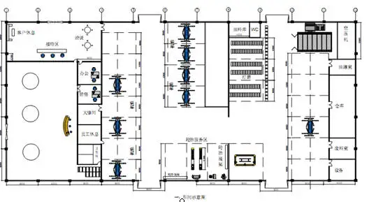 Full set $62000 Senior Complete car workshop design auto maintenance equipment