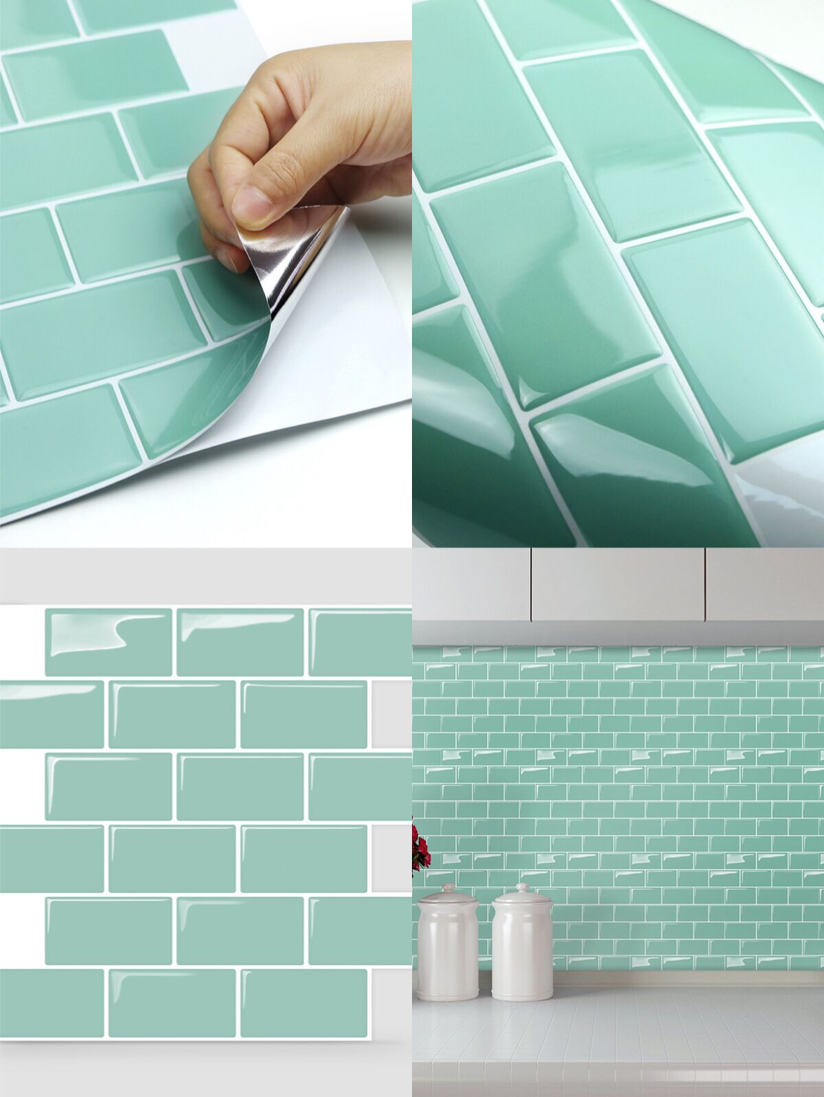 Amazon hot selling wall tiles backsplash Wallpaper for kitchen gallery ideas