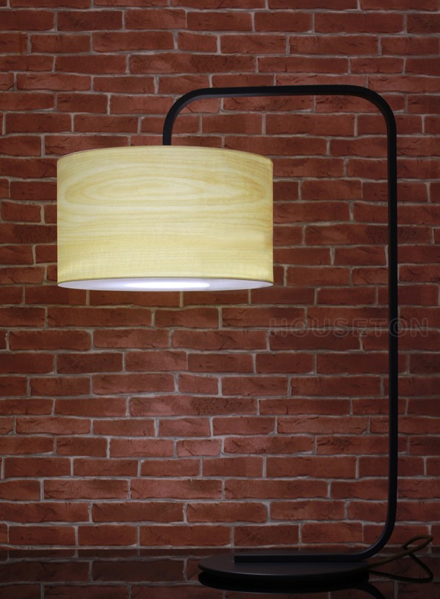 Hot sale black hotel bedroom iron wooden standing floor lamp covers
