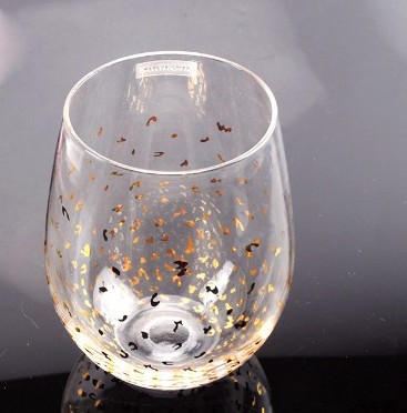 Easy Clean and Dishwasher Safety Stemless Wine Glass Custom Glass Cup