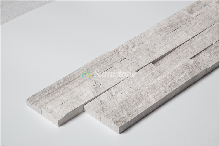 Samistone Stone Wall Tiles Outdoor Wood Grain Stone Wall Decorative Stone Tile Culture Stone