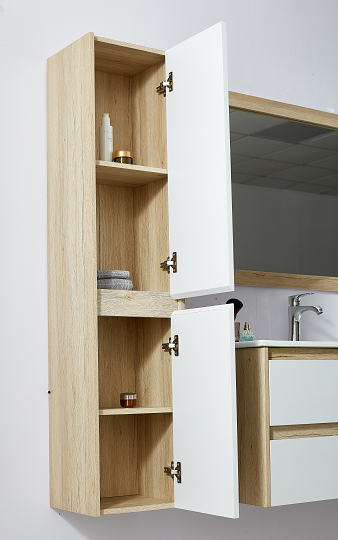 2 Drawers Hanging MDF Antique Sets  Wholesale Specials Bathroom Cabinets Vanity with Side Cabinet