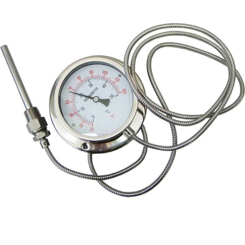 Thermomètre Capillaire 4 Pouces Pour Chaudière En Acier Inoxydable - Chine Thermomètre Capillaire, Thermomètre