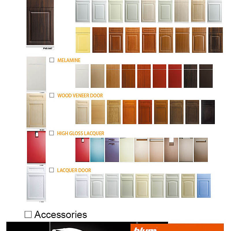 CAD 3D-MAX new model unfinished oak kitchen cabinets