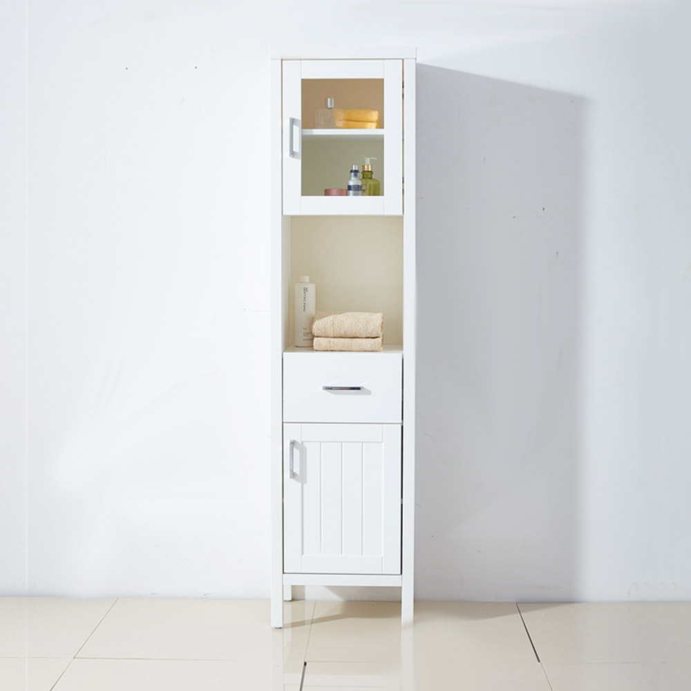 FSC certified bathroom cabinet PU Painting Modern Design Europe Style Hotel Bathroom Sink Vanity With Mirror Cabinet And Side Cabinet
