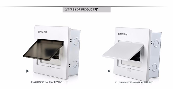 White color and PC material panel 4 way electrical behind wall junction box