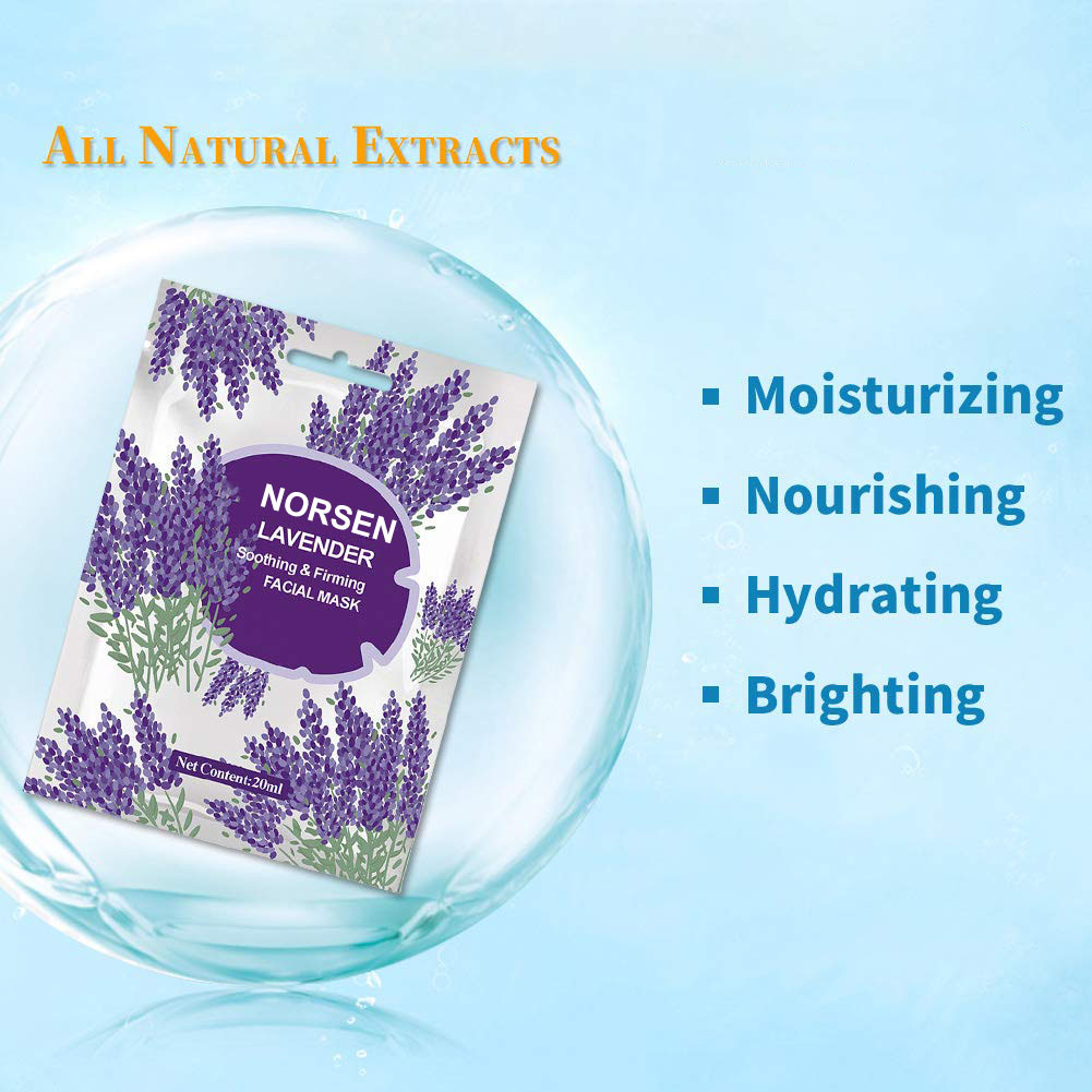 Private Label Organic Skin Whitening Moisturizing Lavender Facial Mask